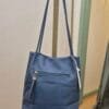 Denim Blue Thin Strap Tote Bag