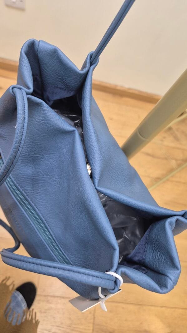Denim Blue Thin Strap Tote Bag