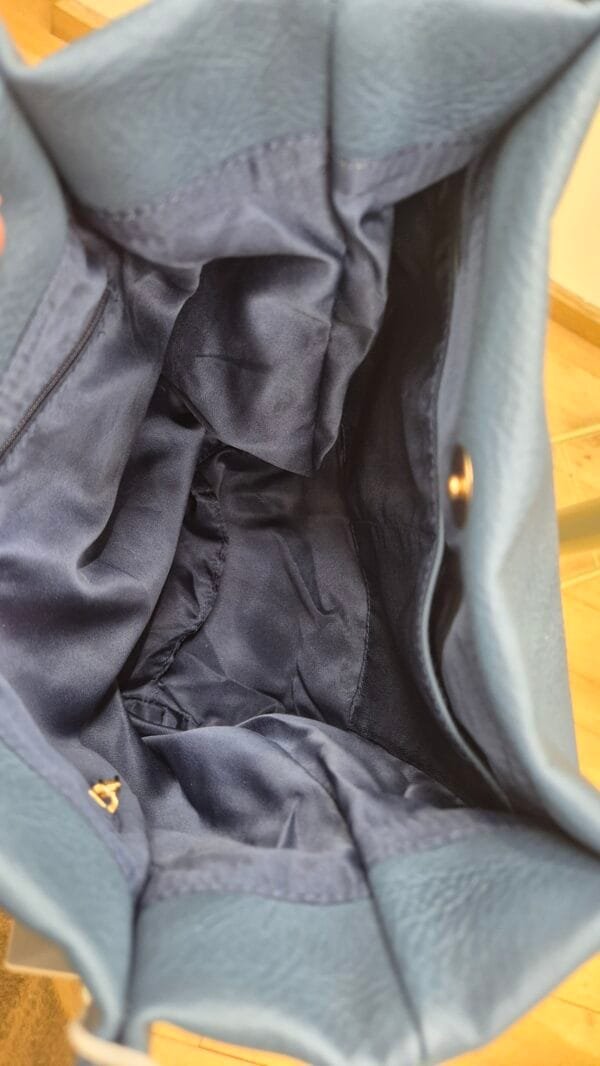 Denim Blue Thin Strap Tote Bag