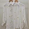 Lemon Embroidered Cotton Shirt
