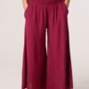 Pinstripe Wide Leg Trousers