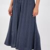 Pinstripe Wide Leg Trousers