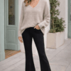 Mohair Blend V-Neck Jumpers