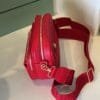Red Crossbody Zip Bag