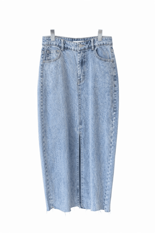 Light Wash Denim Midi Skirt size 10