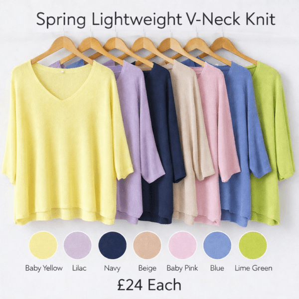 2026/03/1000409456.png Spring Lightweight V-Neck Knit