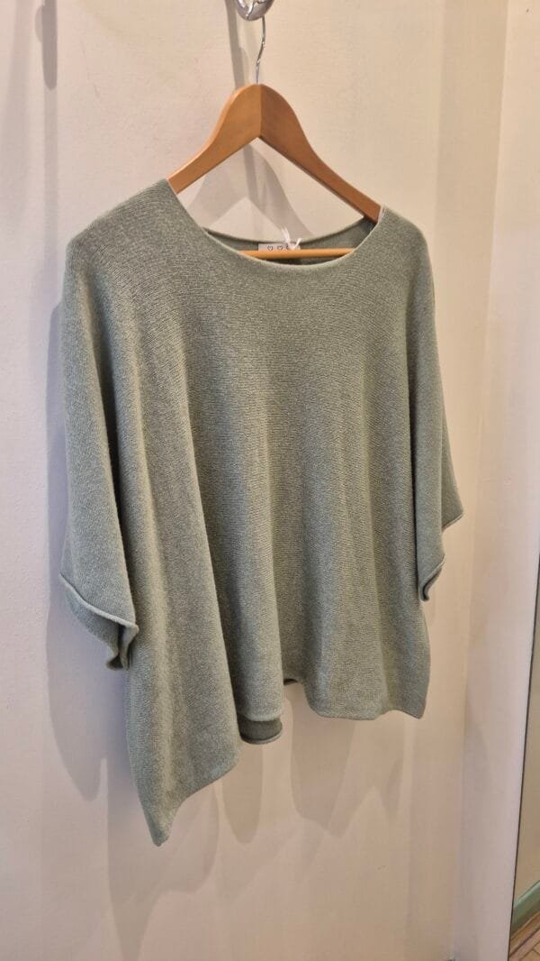 Soft Scoop Neck Short Sleeve Knit