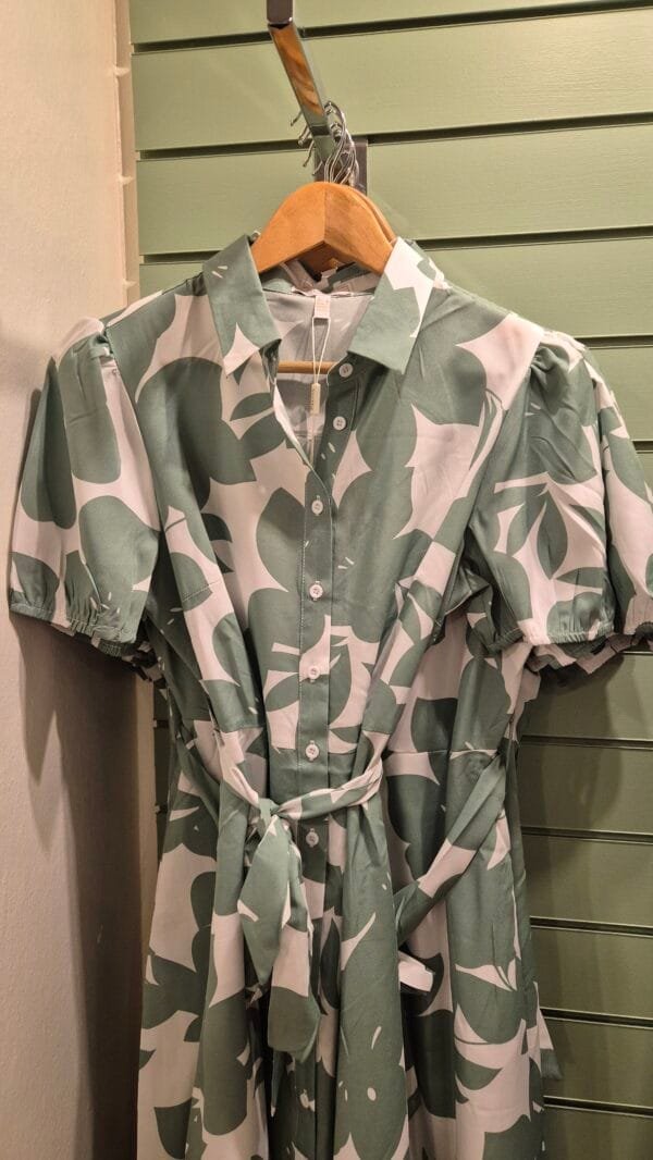 2026/03/1000409549-scaled.jpg Sage Floral Tie Waist Shirt Dress