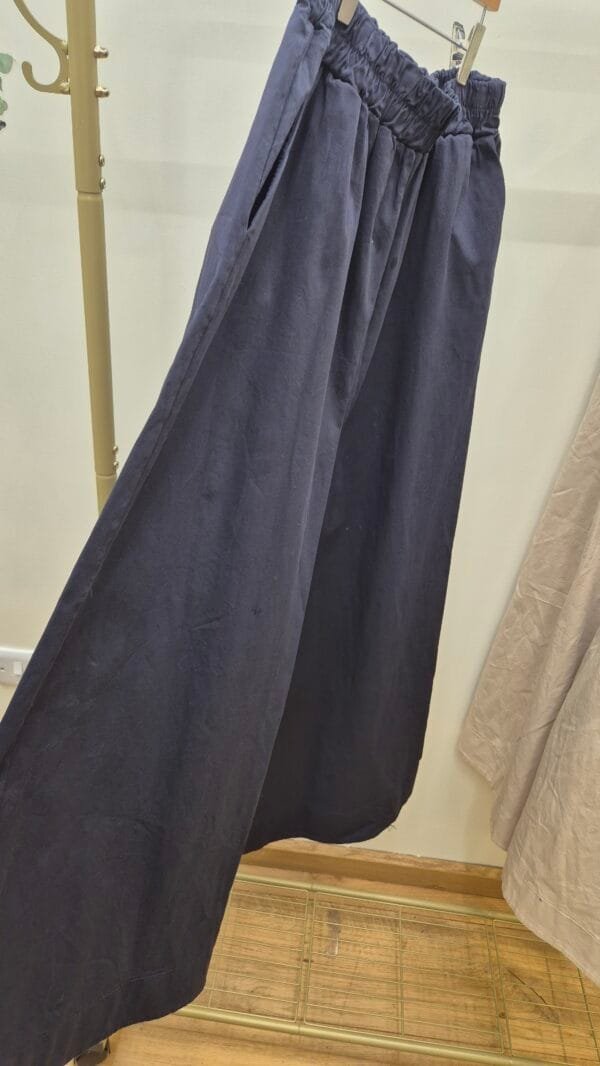 Lightweight Elastic Waist Wide Leg Trousers