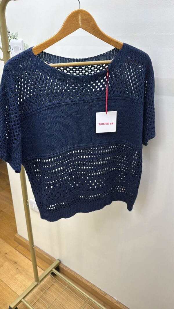 Lightweight Crochet Knit Top