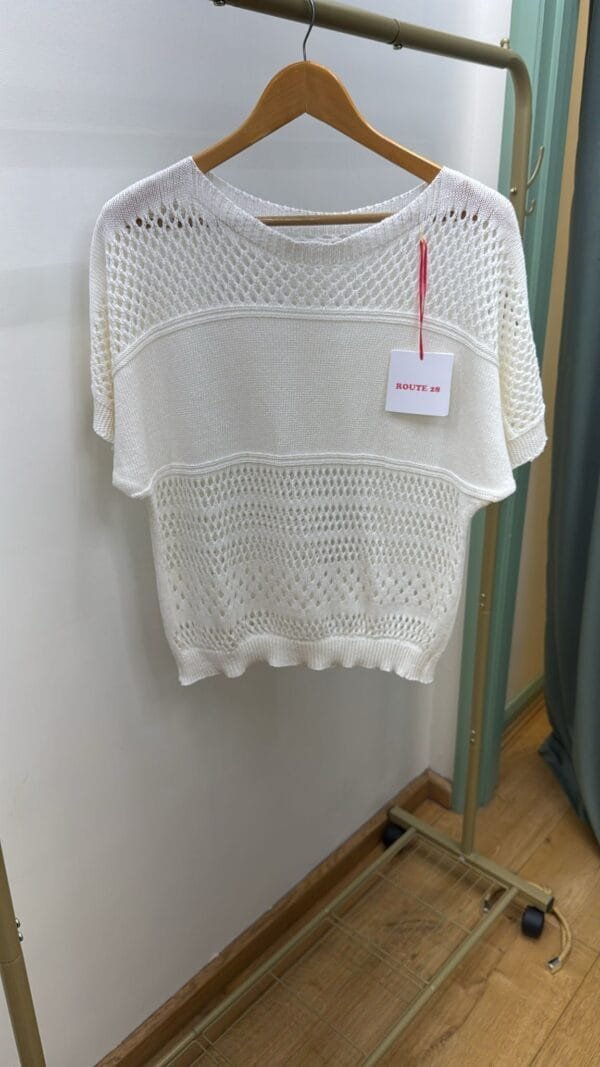 Lightweight Crochet Knit Top