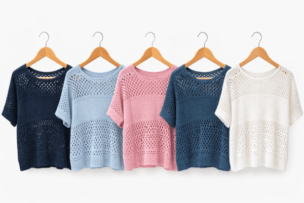 Lightweight Crochet Knit Top