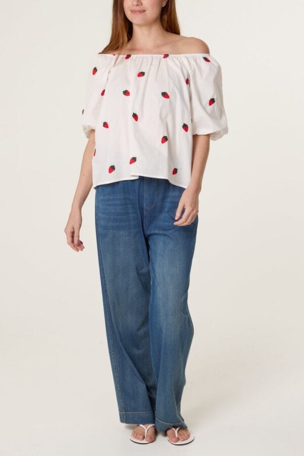 2026/03/1000411990.jpg Strawberry Bardot Embroidery Top