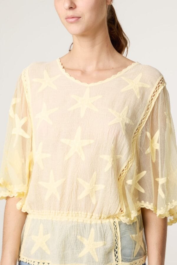 Star Lace Floaty Blouse