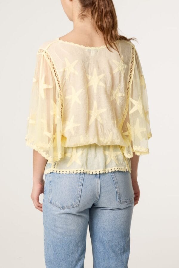 Star Lace Floaty Blouse