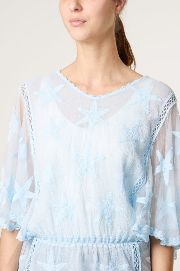 Star Lace Floaty Blouse
