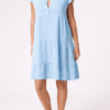 Frill Sleeve Tiered Dress