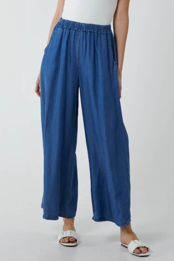 2026/03/1000412083.jpg Denim Culotte Trousers (One Size)