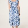 2026/03/1000412091.jpg Blue Floral Ruffle Midi Dress