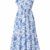 2026/03/1000412098.png Blue Floral Ruffle Midi Dress