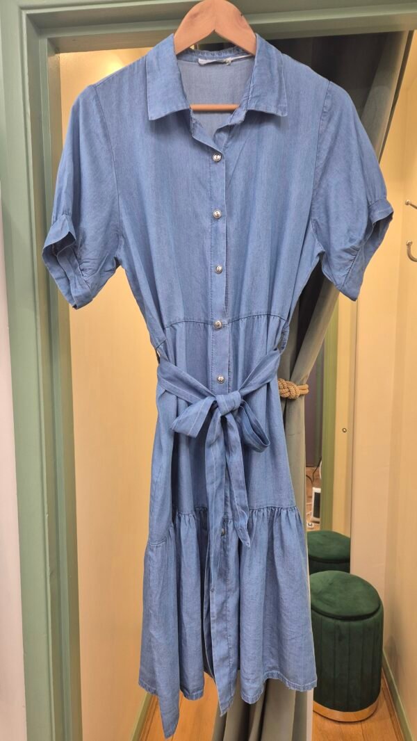 Denim Look Shirt Dress