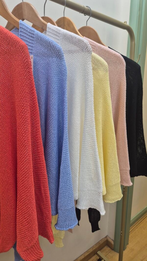 Tie Front Knit Shrug Cardigan