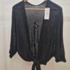 Tie Front Knit Shrug Cardigan