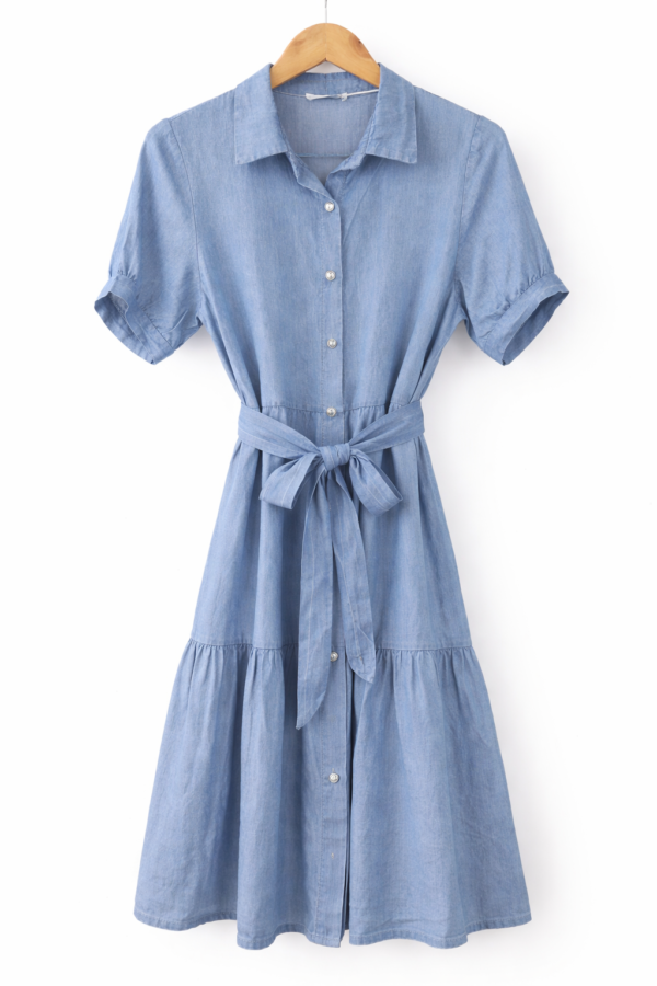 Denim Look Shirt Dress