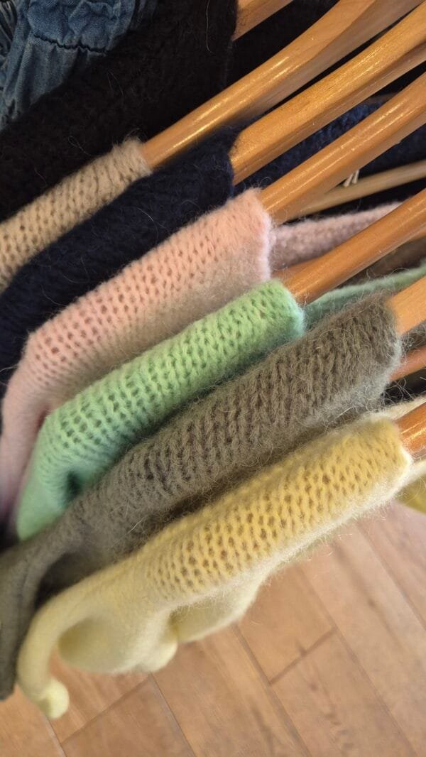 Mohair Blend V-Neck Jumpers