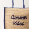 Summer Vibes Woven Tote Bag