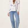Bird Print Relaxed Shirt