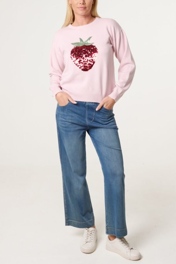 2026/04/1000418391.jpg Sequin Strawberry Knit Jumper