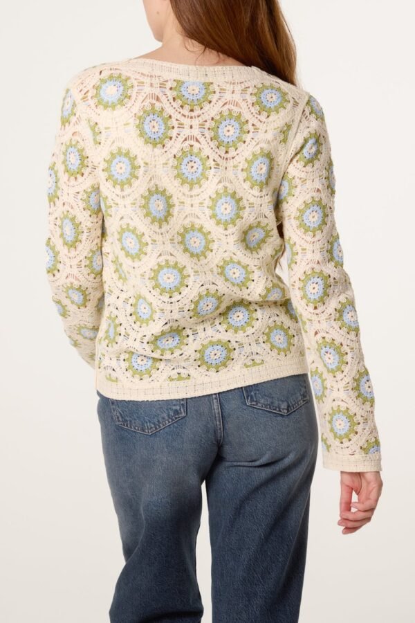 2026/04/1000418401.jpg V-Neck Crochet Cardigan