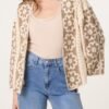 Floral Wide Sleeve Crochet Cardigan – Mocha