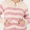 2026/04/1000418467-1.jpg Striped Cosy Knit Hoodie - Pink