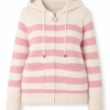 2026/04/1000418588.png Striped Cosy Knit Hoodie - Pink