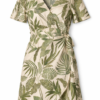 2026/04/1000419062.png Green Leaf Print Wrap Dress