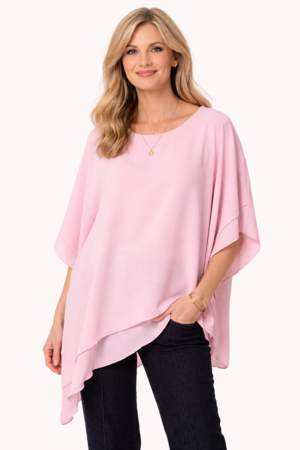Asymmetric Double Frill Blouse