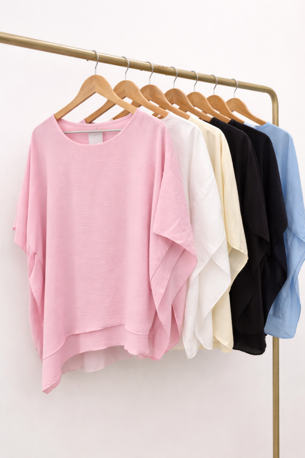 Asymmetric Double Frill Blouse