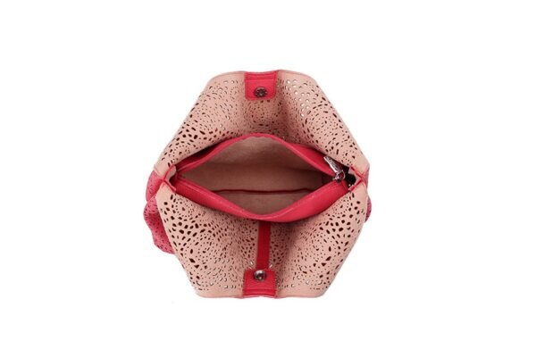 2026/04/1000422312.jpg Laser Cut Tote Bag with Matching Pouch