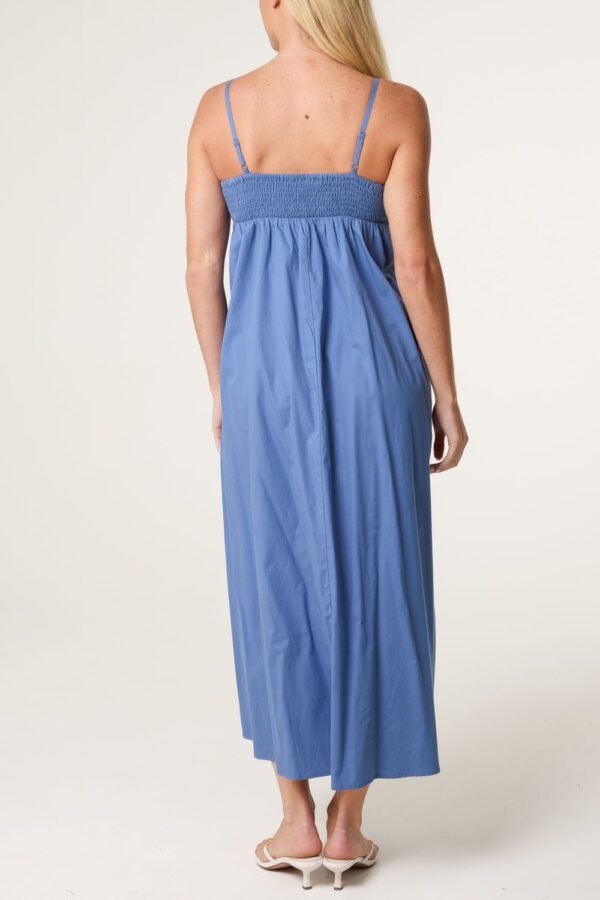 Palm Tree Embroidered Maxi Dress