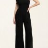 Cheesecloth Bandeau Wide Leg Jumpsuit