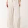 Linen Blend Pinstripe Trousers