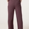 Linen Blend Pinstripe Trousers