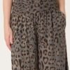 Leopard Print Wide Leg Trousers