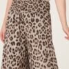 Leopard Print Wide Leg Trousers