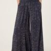 Leopard Print Wide Leg Trousers