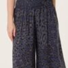 Leopard Print Wide Leg Trousers