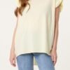 Gingham Frill Sleeve Button Back Top