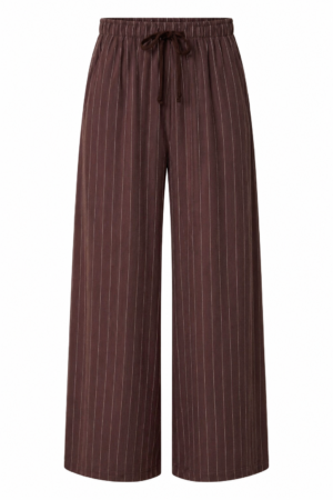 Linen Blend Pinstripe Trousers